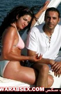 ابن القذافي وزوجته اللبنانية